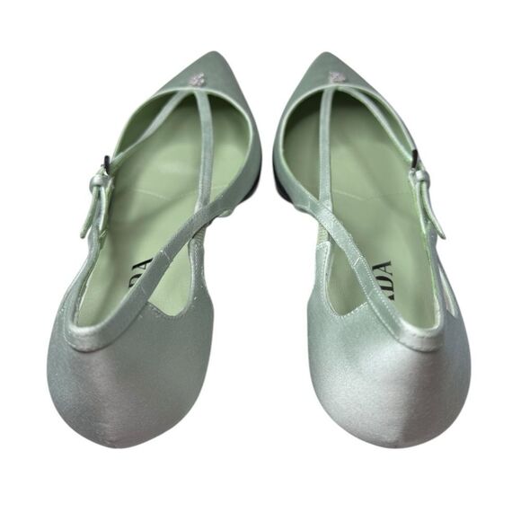 NWT Prada Satin Crisscross Slip On Heels (10) - Picture 10 of 12